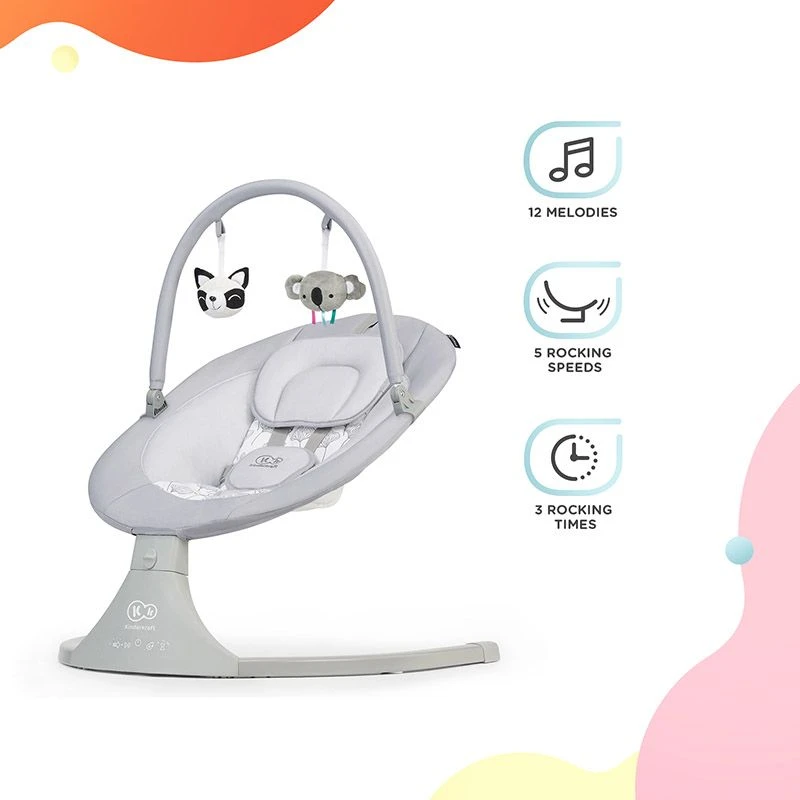 Balancelle 2 En 1 Kinderkraft Luli Grey 8 Balancelle 2 En 1 Kinderkraft Luli Grey – Image 8