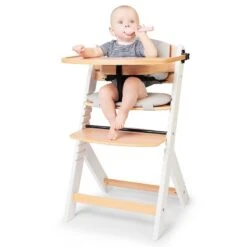 Chaise Haute 3 En 1 Kinderkraft Enock Whitewood Avec Coussin -Kinderkraft chaise haute 3 en 1 kinderkraft enock whitewood avec coussin 5