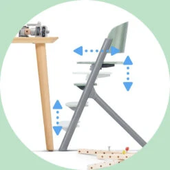 Chaise Haute 3 En 1 Kinderkraft Livy Olive Green -Kinderkraft chaise haute 3 en 1 kinderkraft livy olive green 13