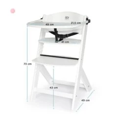 Chaise Haute évolutive Kinderkraft Enock White -Kinderkraft chaise haute evolutive kinderkraft enock white 5