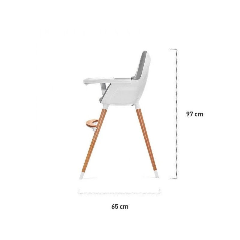 Chaise Haute évolutive Kinderkraft Fini Grey 12 Chaise Haute évolutive Kinderkraft Fini Grey – Image 12