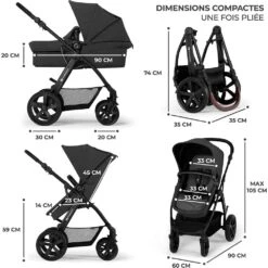 Kinderkraft Pack Poussette Moov Ct Black -Kinderkraft kk041420754 6