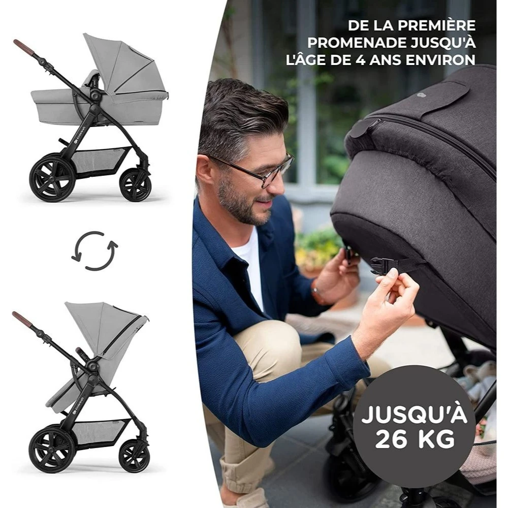Kinderkraft Pack Poussette Moov Ct Grey 8 Kinderkraft Pack Poussette Moov Ct Grey – Image 8