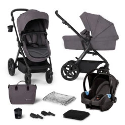 Kinderkraft Pack Poussette Trio A-tour - Dark Grey