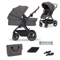 Kinderkraft Pack Poussette Trio B-tour - Dark Grey