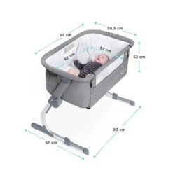 Lit Bébé Cododo Kinderkraft Uno Up Grey -Kinderkraft lit bebe cododo kinderkraft uno up grey 10