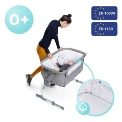Lit Bébé Cododo Kinderkraft Uno Up Grey -Kinderkraft lit bebe cododo kinderkraft uno up grey 7