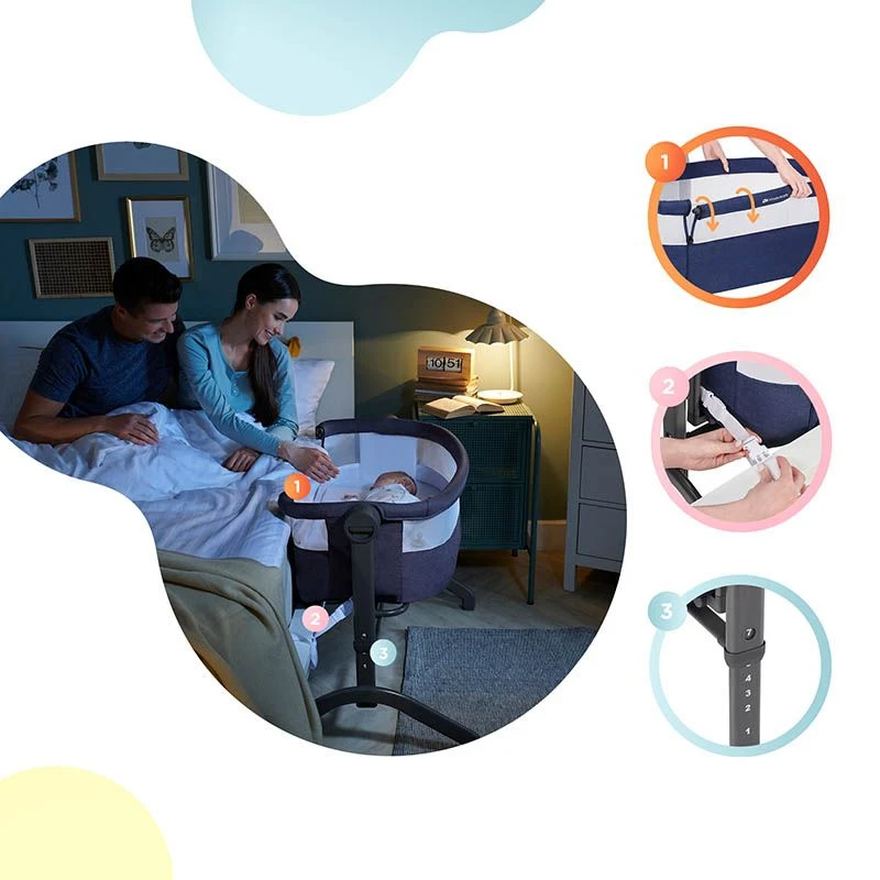 Lit Cododo 2 En 1 Kinderkraft Bea Blue Navy 12 Lit Cododo 2 En 1 Kinderkraft Bea Blue Navy – Image 12