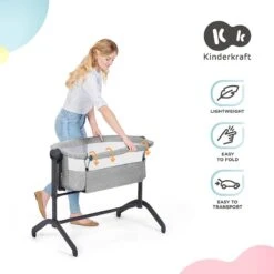 Lit Cododo 2 En 1 Kinderkraft Bea Grey -Kinderkraft lit cododo 2 en 1 kinderkraft bea grey 10