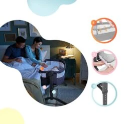 Lit Cododo 2 En 1 Kinderkraft Bea Grey -Kinderkraft lit cododo 2 en 1 kinderkraft bea grey 7