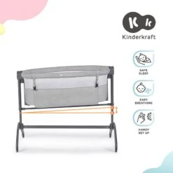 Lit Cododo 2 En 1 Kinderkraft Bea Grey -Kinderkraft lit cododo 2 en 1 kinderkraft bea grey 8