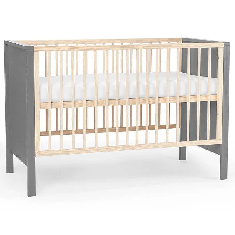 Lit En Bois évolutif Kinderkraft Mia Grey Avec Matelas 2 Lit En Bois évolutif Kinderkraft Mia Grey Avec Matelas – Image 2
