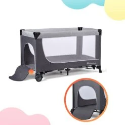 Lit Parapluie Kinderkraft Leody Grey -Kinderkraft lit parapluie kinderkraft leody grey 13