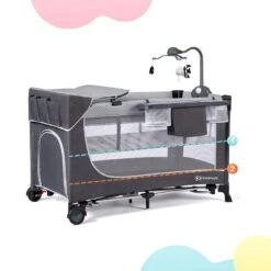 Lit Parapluie Kinderkraft Leody Grey Avec Accessoires -Kinderkraft lit parapluie kinderkraft leody grey avec accessoires 19