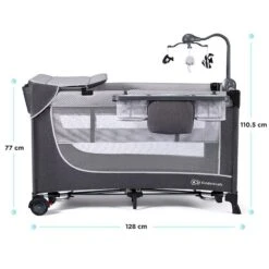 Lit Parapluie Kinderkraft Leody Pink Avec Accessoires -Kinderkraft lit parapluie kinderkraft leody pink avec accessoires 6