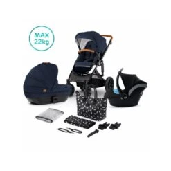 Poussette 3 En 1 Kinderkraft Prime Deep Navy 2020