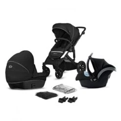 Poussette 3 En 1 Kinderkraft Prime Lite Deep Black