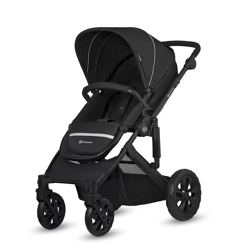 Poussette 3 En 1 Kinderkraft Prime Lite Deep Black 4 Poussette 3 En 1 Kinderkraft Prime Lite Deep Black – Image 4