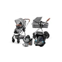 Poussette 3 En 1 Kinderkraft Veo Grey