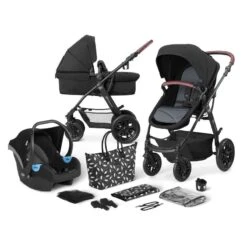 Poussette 3 En 1 Kinderkraft XMoov Black 2020