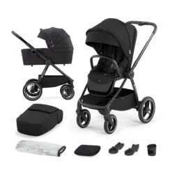 Poussette Combinée Kinderkraft Nea Midnight Black