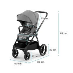 Poussette Combinée Kinderkraft Nea Platinium Grey -Kinderkraft poussette combinee kinderkraft nea platinium grey 10