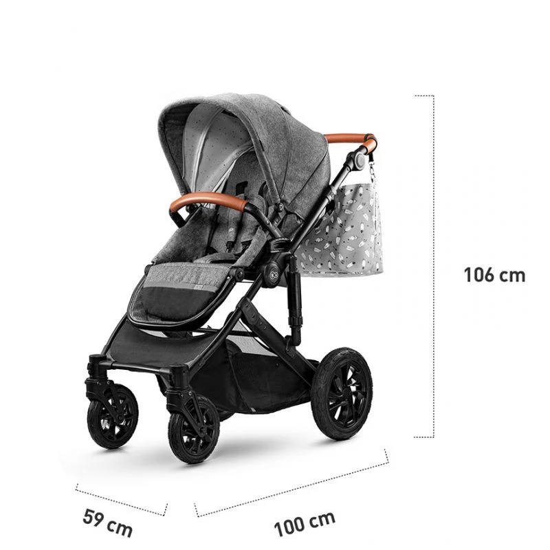 Poussette Combinée Kinderkraft Prime Black 2020 12 Poussette Combinée Kinderkraft Prime Black 2020 – Image 12