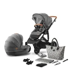 Poussette Combinée Kinderkraft Prime Grey 2020