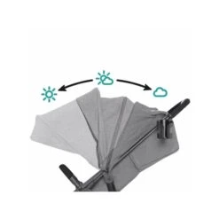 Poussette Kinderkraft Grande City Grey -Kinderkraft poussette kinderkraft grande city grey 4