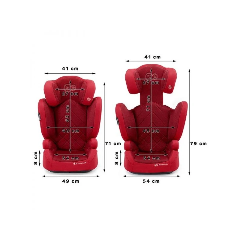 Siège Auto Isofix Kinderkraft Xpand Red 12 Siège Auto Isofix Kinderkraft Xpand Red – Image 12
