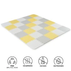 Tapis En Mousse 1er Age Kinderkraft Luno Yellow -Kinderkraft tapis en mousse 1er age kinderkraft luno yellow 5