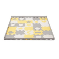 Tapis En Mousse Puzzle 3D Kinderkraft Luno Shapes Yellow -Kinderkraft tapis en mousse puzzle 3d kinderkraft luno shapes yellow 2