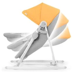 Transat Balancelle 5 En 1 Kinderkraft Nola Forest Yellow -Kinderkraft transat balancelle 5 en 1 kinderkraft nola forest yellow 5