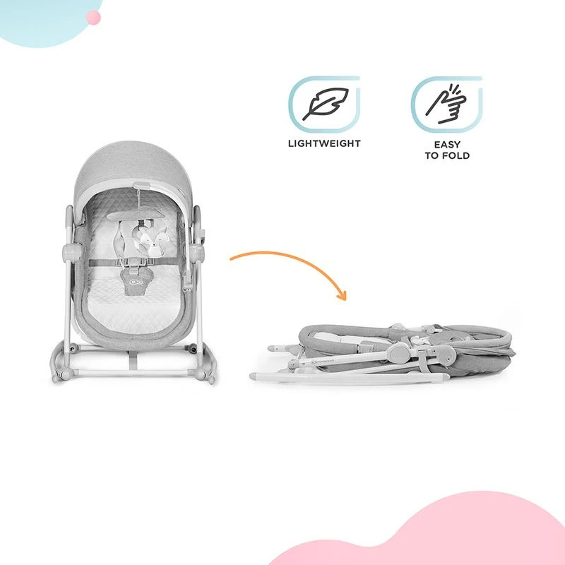 Transat Balancelle 5 En 1 Kinderkraft NolaStone Grey 15 Transat Balancelle 5 En 1 Kinderkraft NolaStone Grey – Image 15